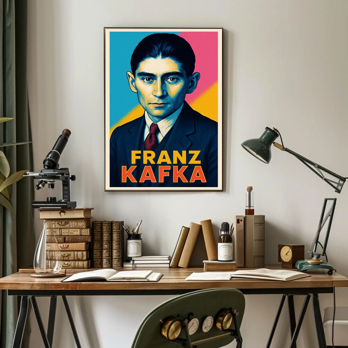 Franz Kafka Portrait Poster