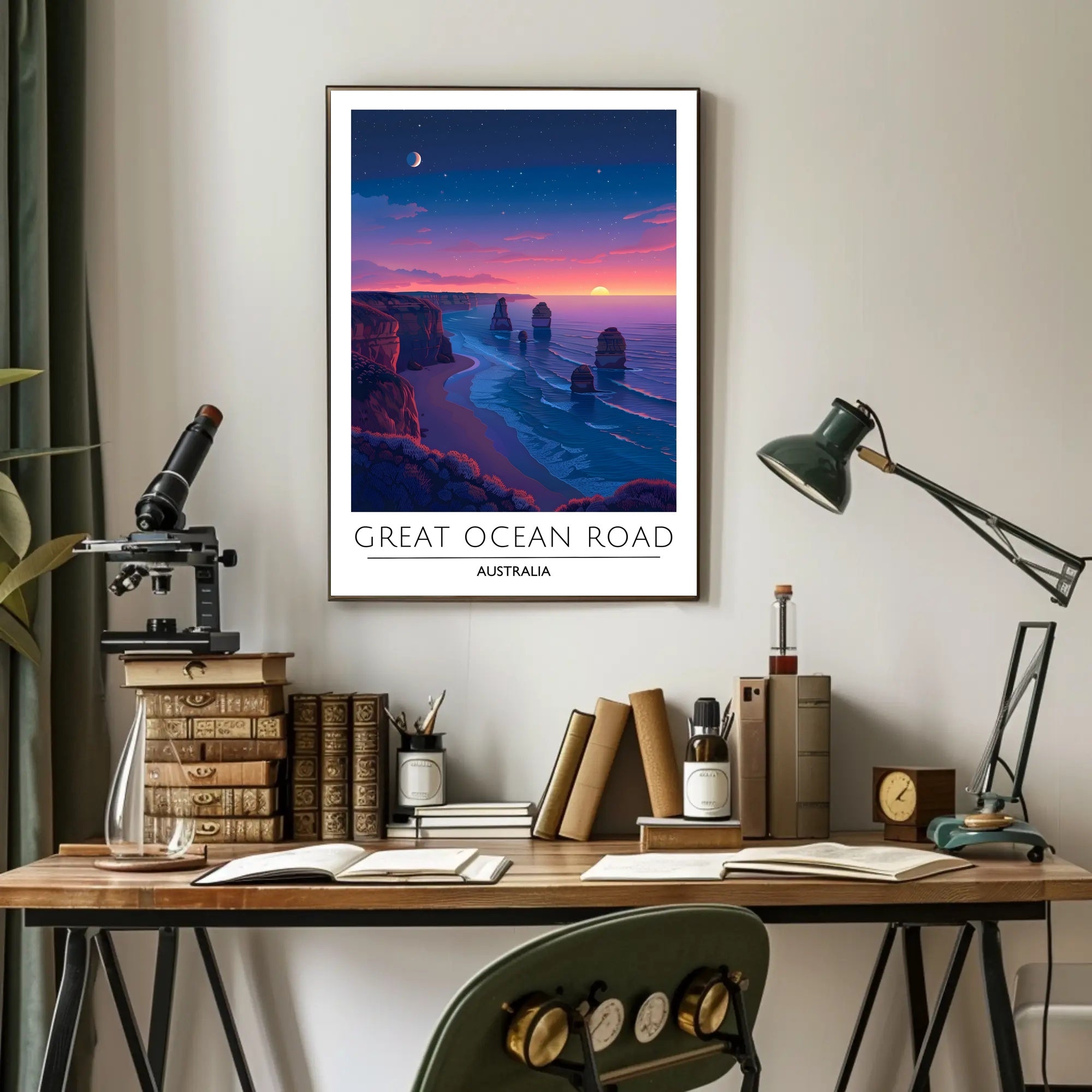 Great Ocean Road Scenic Travel Art Poster