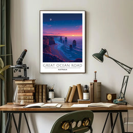 Great Ocean Road Scenic Travel Art Poster