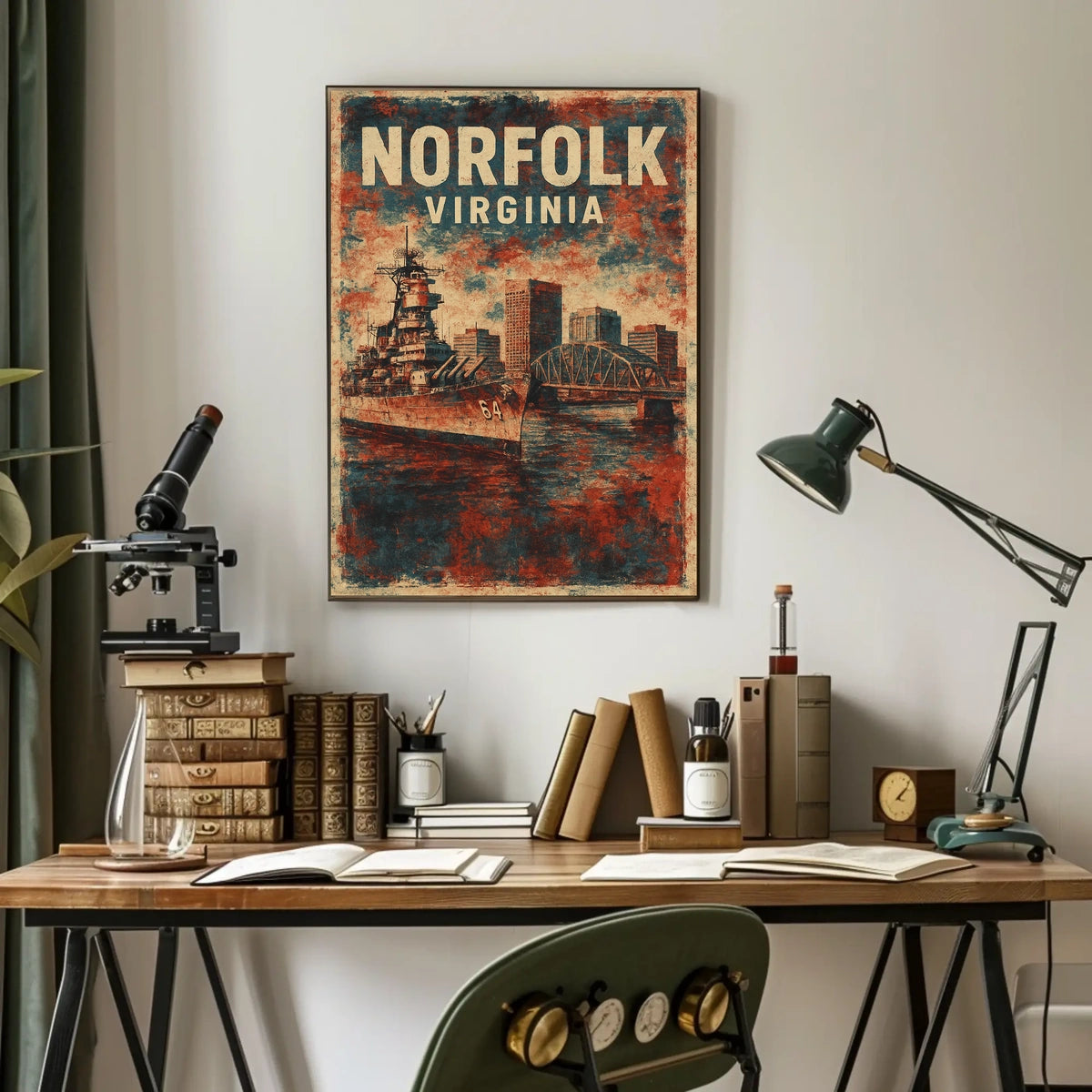 Norfolk, Virginia Maritime Heritage Poster