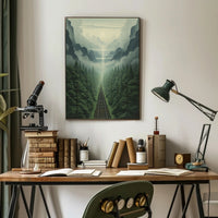 Journey Through The Misty Mountains Poster