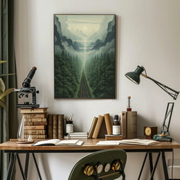 Journey Through The Misty Mountains Poster