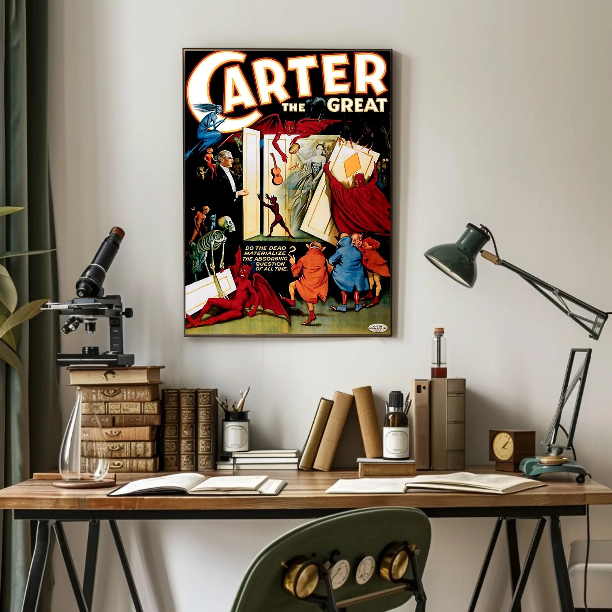 Carter the Great Magic Show Vintage Art Poster