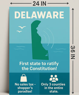 Delaware Shoppers Paradise Wall Art Print PosterGoat
