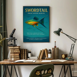 Swordtail Fresh Water Marvel Poster