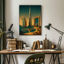 Iconic Landmarks Of Dubai Poster