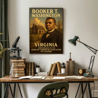 Booker T Washington Educator Heritage Collector Poster