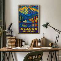 Alaska Juneau Travel Poster