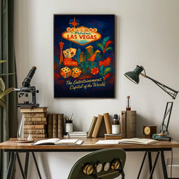 Welcome to Fabulous Las Vegas Poster for Home Decor Fans