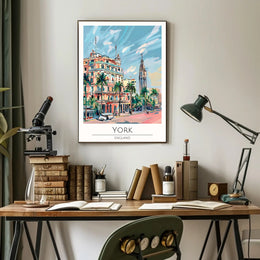York Illustrated Poster PosterGoat