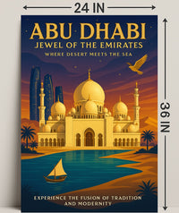 Abu Dhabi Cultural Heritage Travel Poster