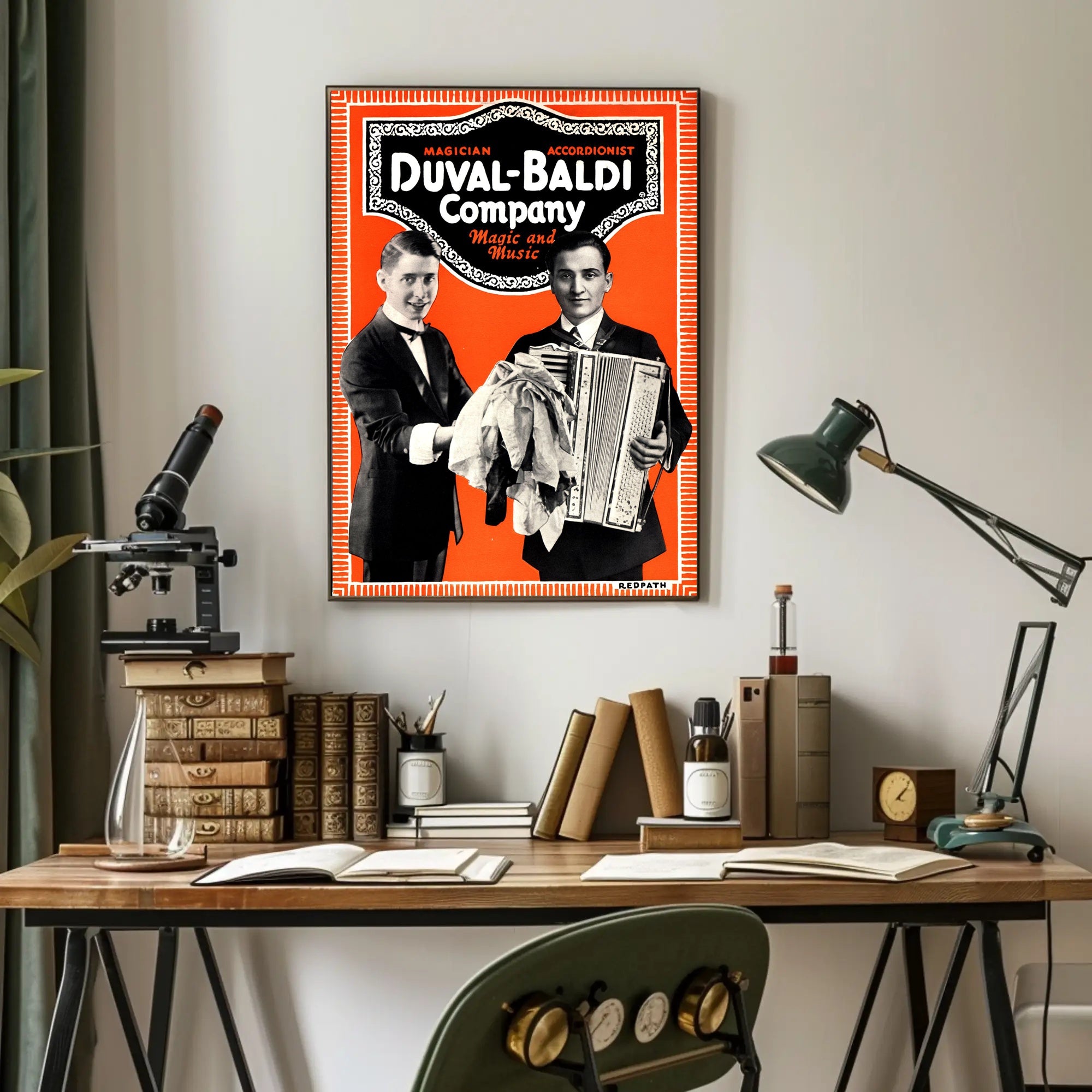 Duval-Baldi Magic and Music Vintage Entertainment Poster