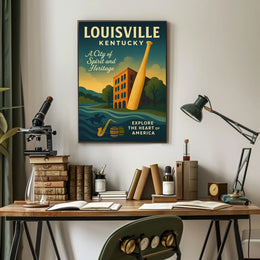 Explore Louisville, Kentucky Poster