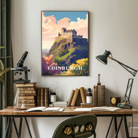 Edinburgh Castle Travel Poster