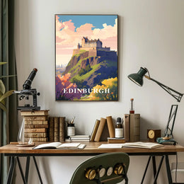 Edinburgh Castle Travel Poster