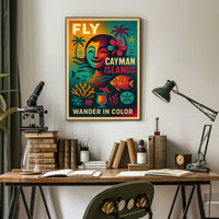 Wander in Color - Cayman Islands Poster
