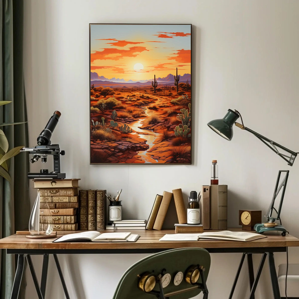Desert Sunset Poster