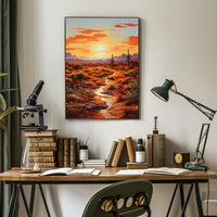 Desert Sunset Poster