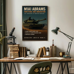 M1A1 Abrams Fortitude and Innovation Poster