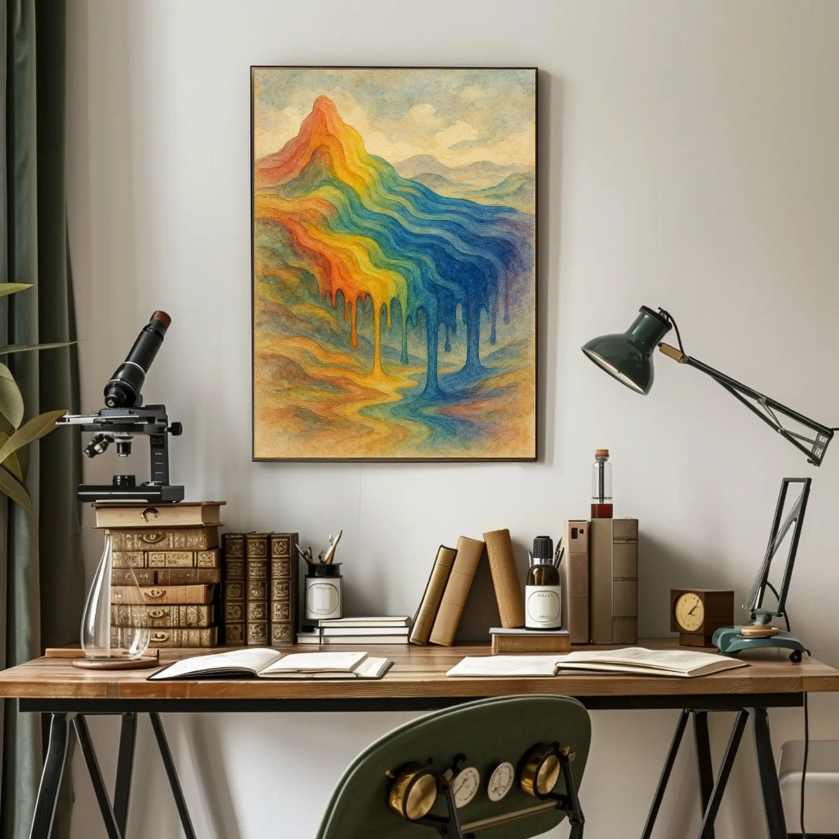 Colorful Mountain Dreamscape Poster