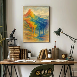 Colorful Mountain Dreamscape Poster