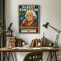 Theory Of Relativity Space Time Principles Visualization Poster