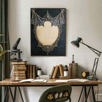 Gothic Bat Frame Poster