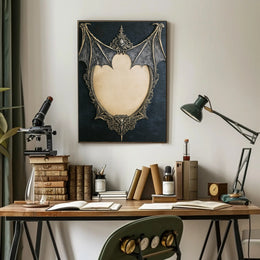 Gothic Bat Frame Poster