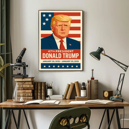 Trump Visionary Leader Patriot Pop Art Poster