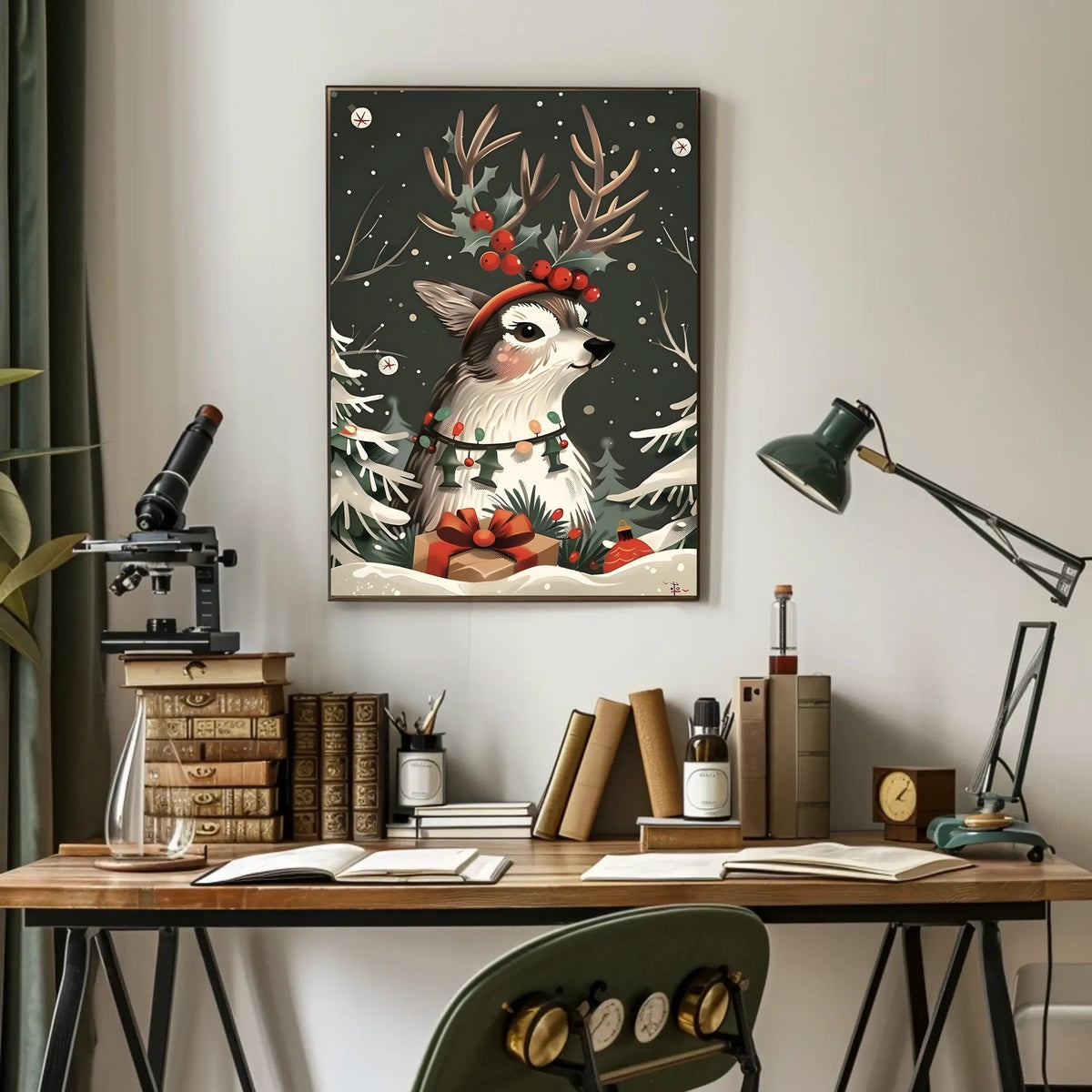 Festive Woodland Wonder Poster
