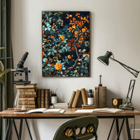 Autumnal Botanical Symphony Wall Art Print