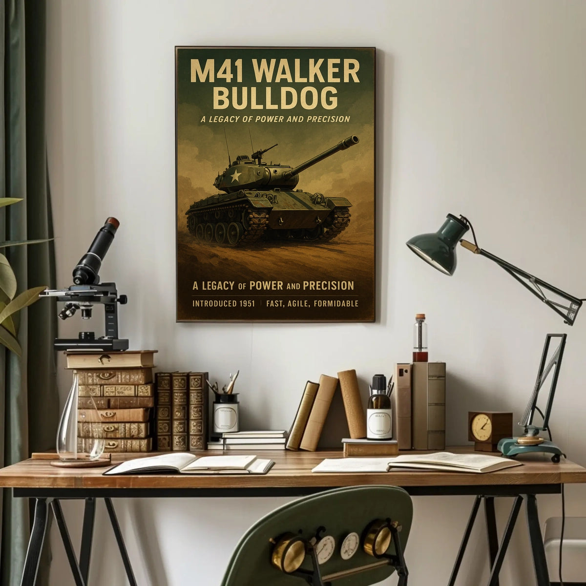 M41 Walker Bulldog A Legacy of Power and Precision Poster