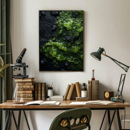 Abstract Green Texture Abstract Poster