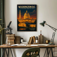 Washington D.C. A City of History Poster
