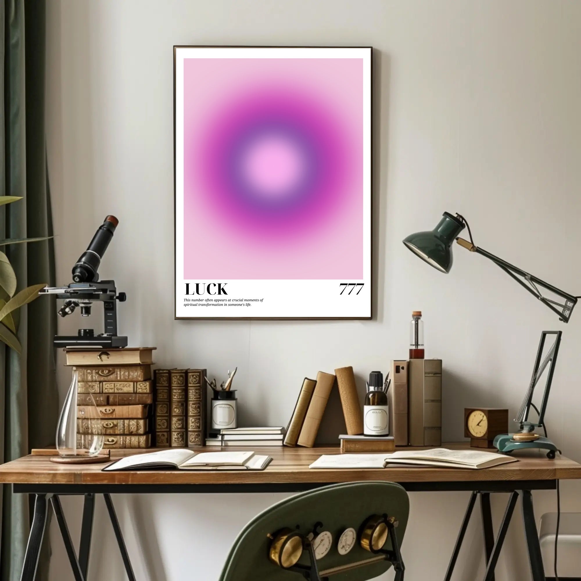 Spiritual Transformation 777 Luck Abstract Poster PosterGoat