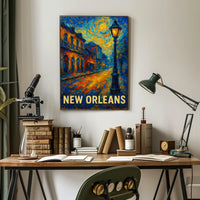 New Orleans Nightscape Poster