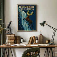 Reindeer Ice Climbing Adventure Poster