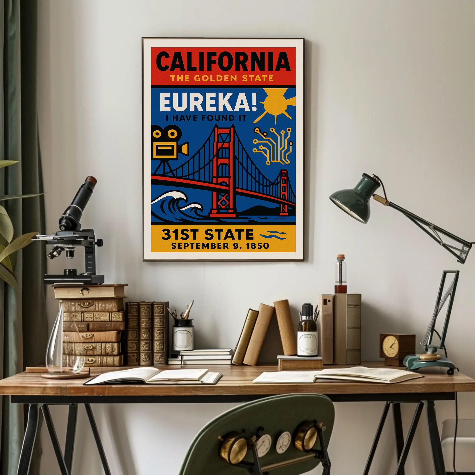 California's Iconic Diversity: Cultural or Heritage Poster