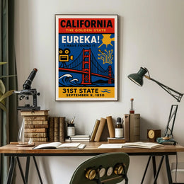 California's Iconic Diversity: Cultural or Heritage Poster