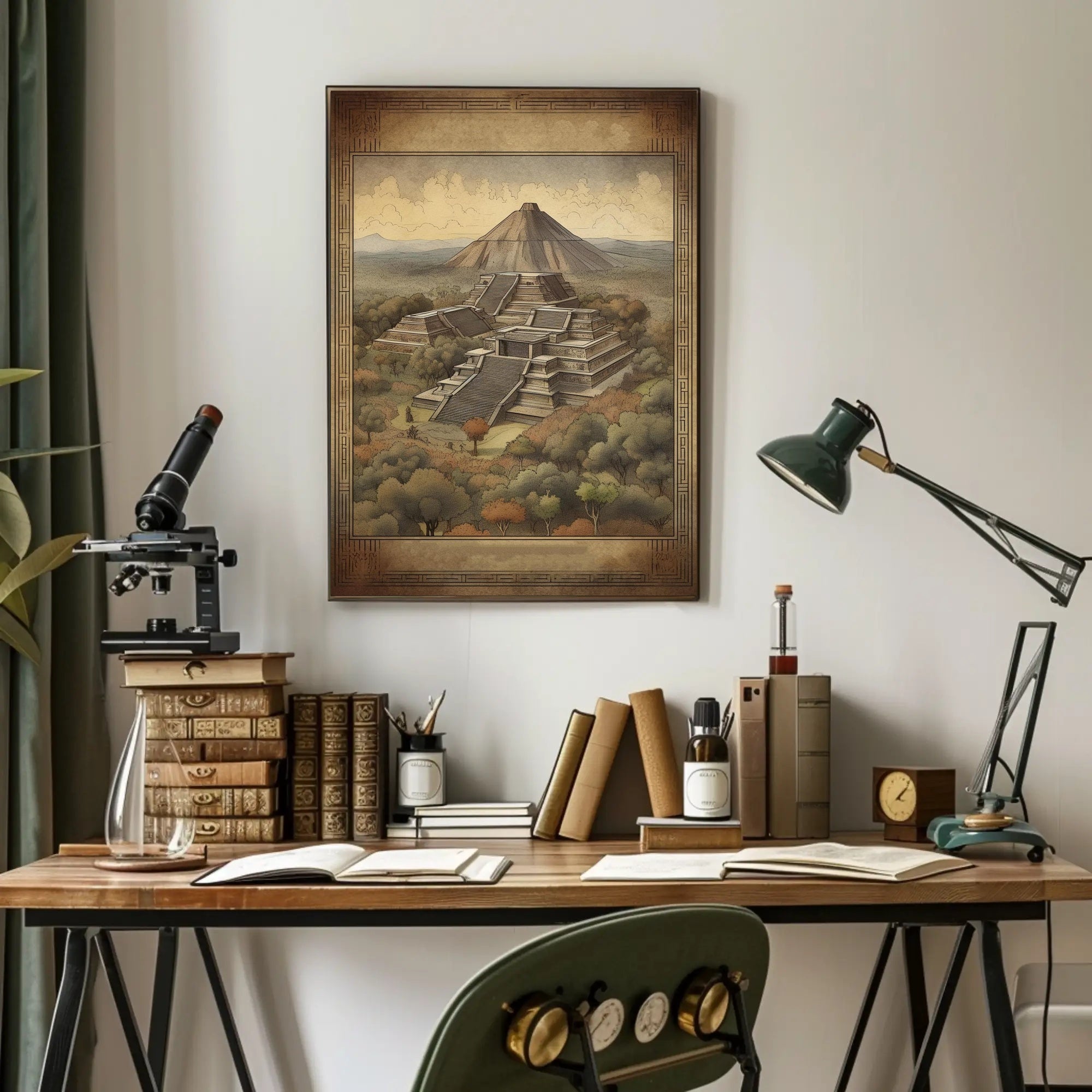 Ancient Pyramid Landscape Poster