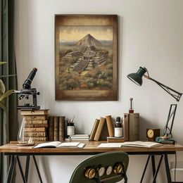 Ancient Pyramid Landscape Poster