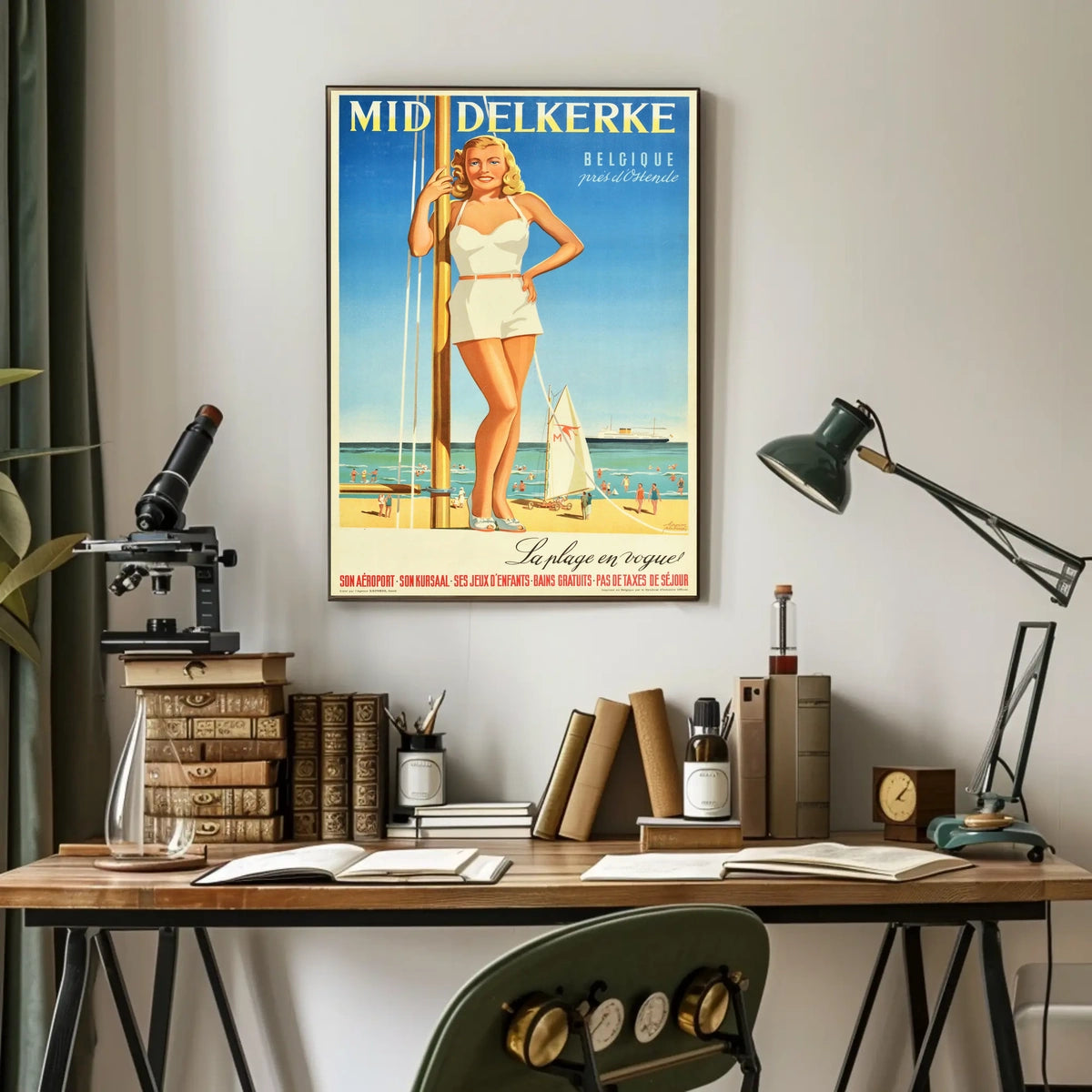Mid Delkerke La Plage En Vogue Poster