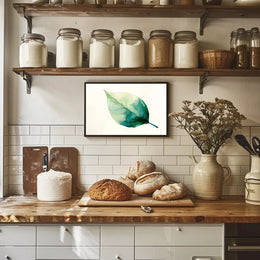 Elegant Watercolor Leaf Art Poster for Tranquil Spaces