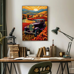Vintage Journey Through the Countryside Poster