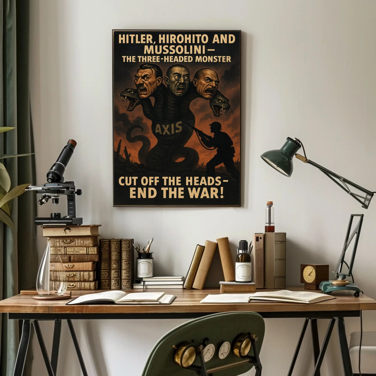 The Three-Headed Monster Axis Powers Poster