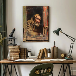 Vintage Parisian Café Scene Poster