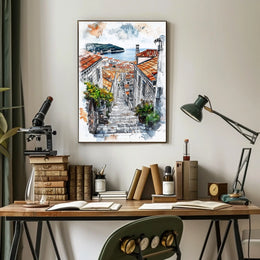 Croatia Dubrovnik Old Town and City Walls Poster