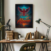 Albania Travel Poster Vintage Land Of Eagles Print