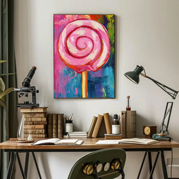 Lollipop Poster Whimsical Colorful Pop Art Print