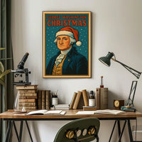 George Washington Christmas Poster